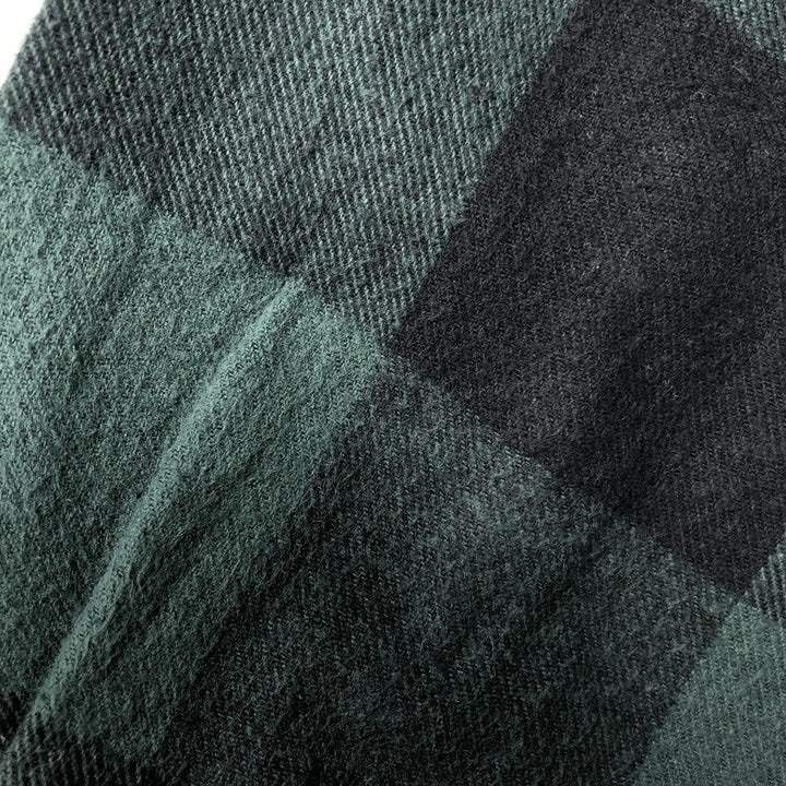 90'S Vintage FIELDN' FOREST Buffalo Check Long Sleeve Flannel Shirt, Men's Size XL cotton green type Vintage Second Hand