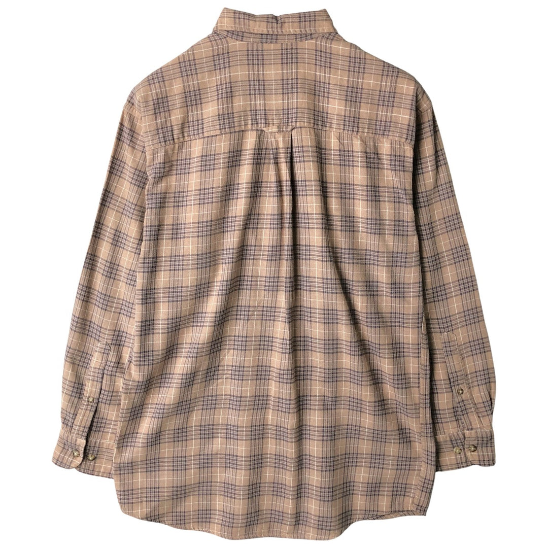 2000'S Pendleton Lightflannel Check Shirt, Men's Size Small cotton Beige type Vintage Second Hand
