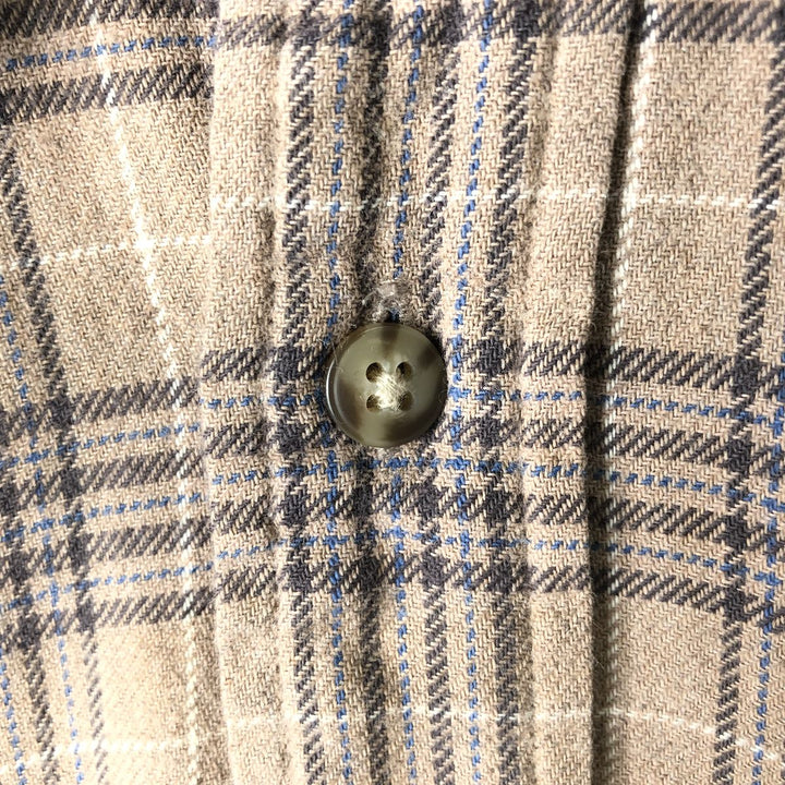 2000'S Pendleton Lightflannel Check Shirt, Men's Size Small cotton Beige type Vintage Second Hand