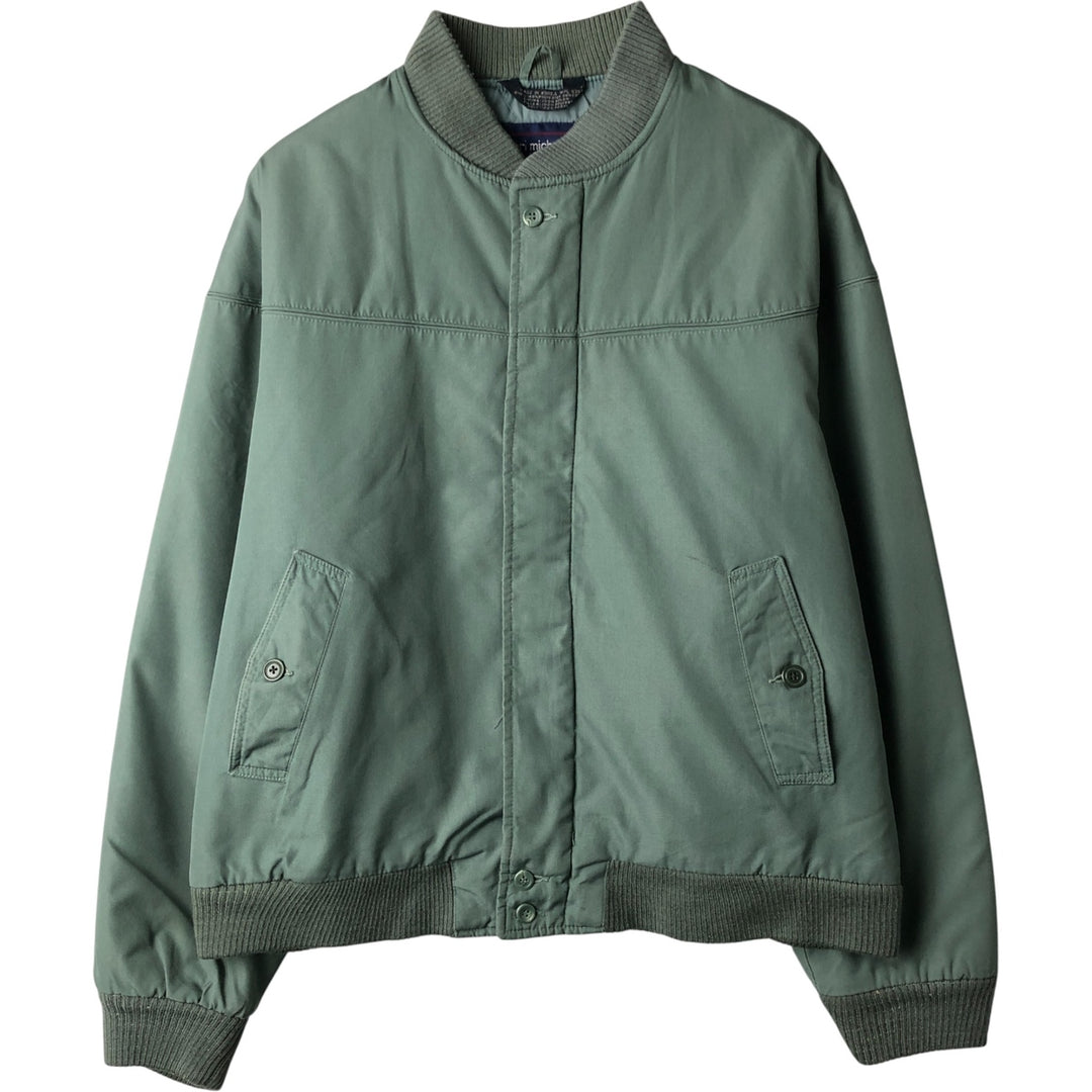 Carl Michaels padded derby jacket with cup shoulders, men's size XL polyester Khaki type Vintage Second Hand