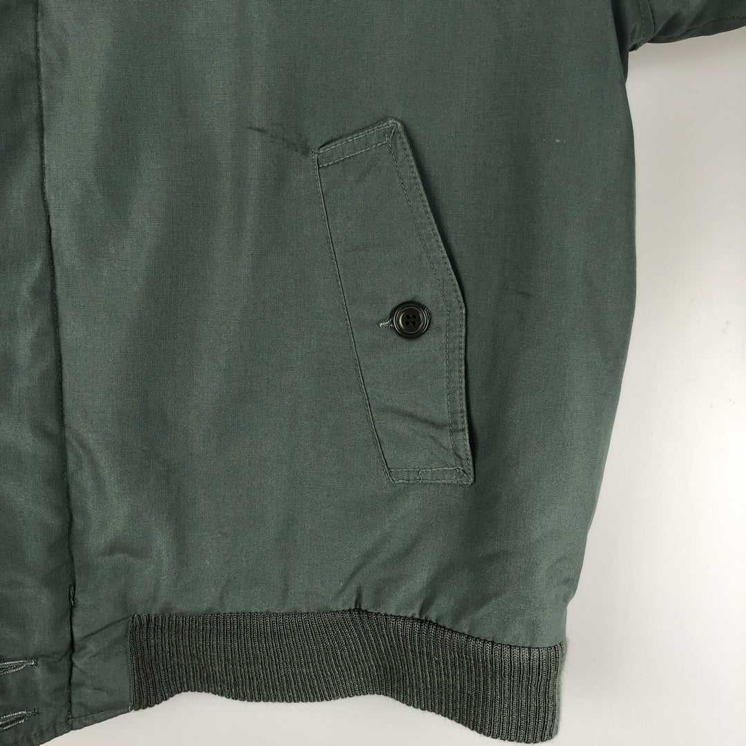 Carl Michaels padded derby jacket with cup shoulders, men's size XL polyester Khaki type Vintage Second Hand