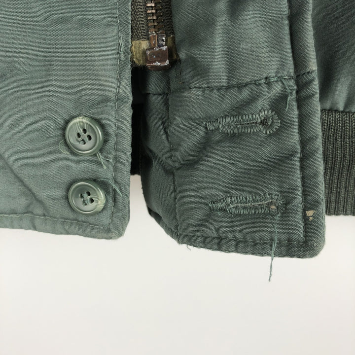 Carl Michaels padded derby jacket with cup shoulders, men's size XL polyester Khaki type Vintage Second Hand