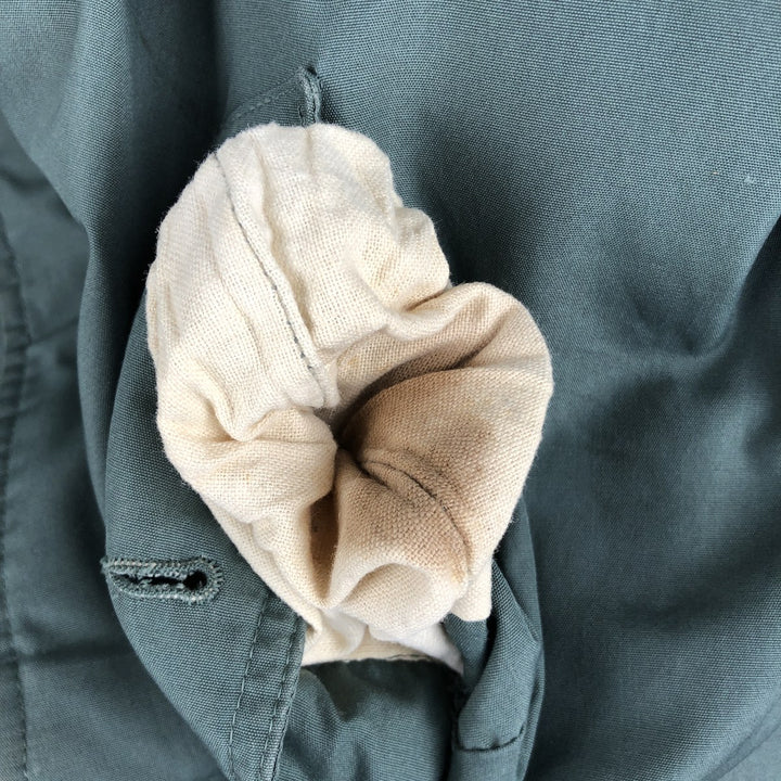 Carl Michaels padded derby jacket with cup shoulders, men's size XL polyester Khaki type Vintage Second Hand