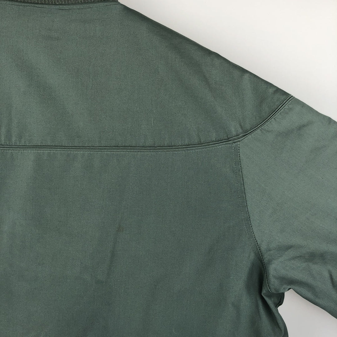 Carl Michaels padded derby jacket with cup shoulders, men's size XL polyester Khaki type Vintage Second Hand