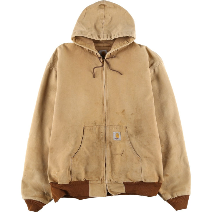 Big size Carhartt Active Jacket Duck Full Zip Parka Men's XXXL equivalent cotton Beige type Vintage Second Hand