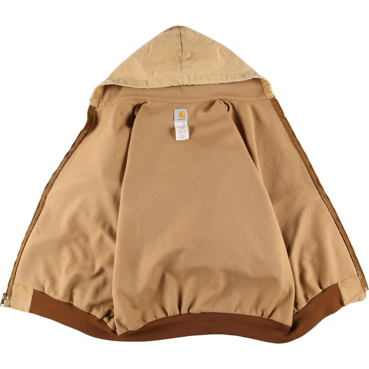 Big size Carhartt Active Jacket Duck Full Zip Parka Men's XXXL equivalent cotton Beige type Vintage Second Hand