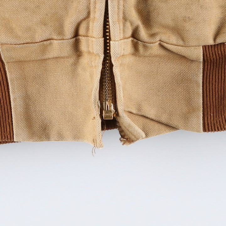 Big size Carhartt Active Jacket Duck Full Zip Parka Men's XXXL equivalent cotton Beige type Vintage Second Hand
