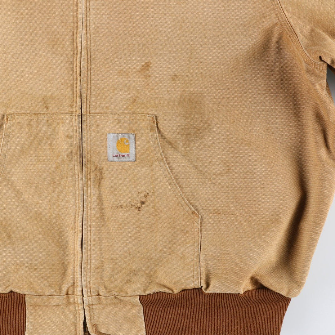 Big size Carhartt Active Jacket Duck Full Zip Parka Men's XXXL equivalent cotton Beige type Vintage Second Hand