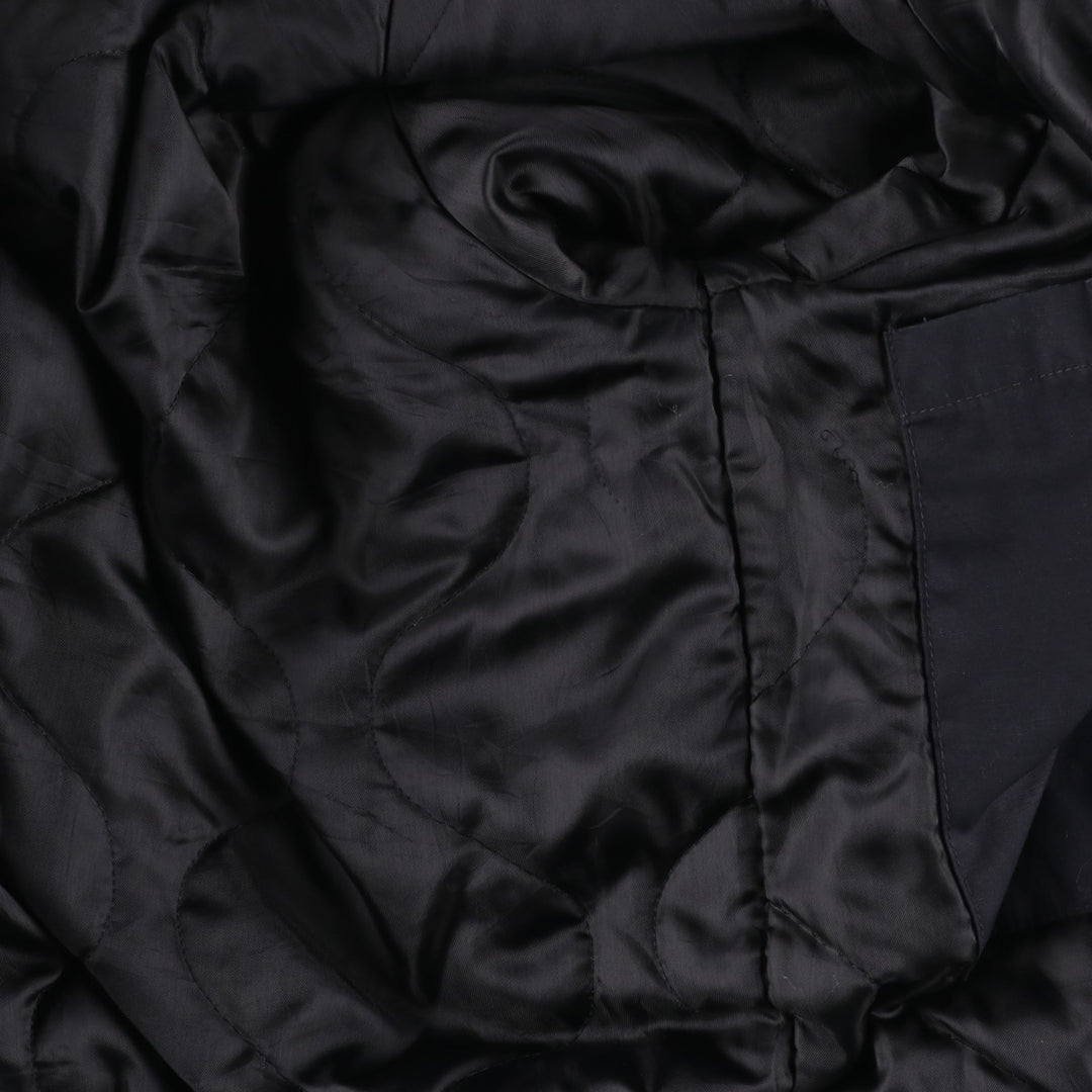 2000'S US Military Utility Jacket, Made in USA, Small polyester black type Vintage Second Hand
