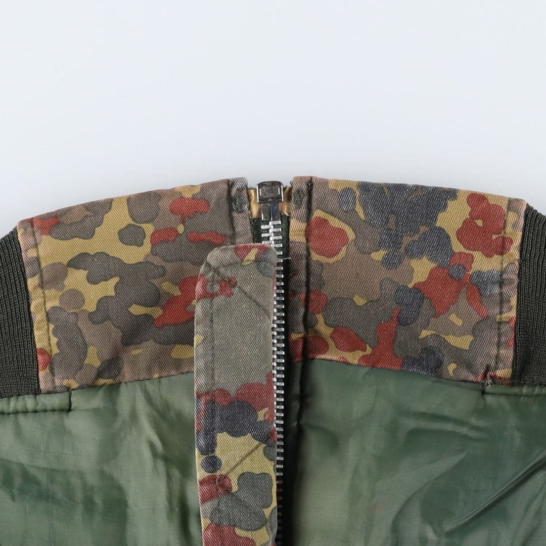 Civilian MA-1 Camouflage Pattern Padded Military Flight Jacket, Men's Size L polyester Khaki type Vintage Second Hand