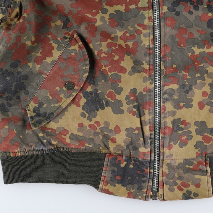 Civilian MA-1 Camouflage Pattern Padded Military Flight Jacket, Men's Size L polyester Khaki type Vintage Second Hand