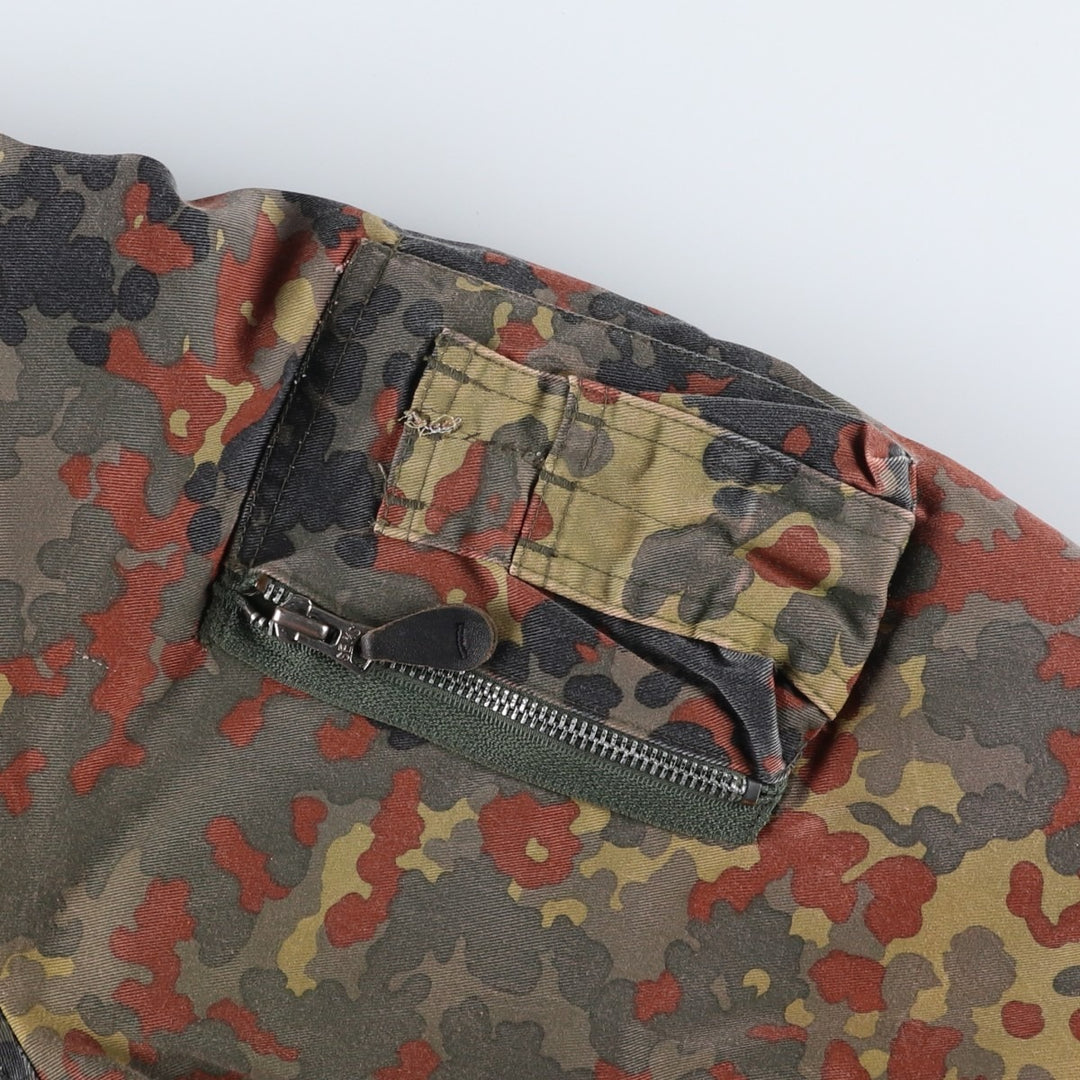Civilian MA-1 Camouflage Pattern Padded Military Flight Jacket, Men's Size L polyester Khaki type Vintage Second Hand
