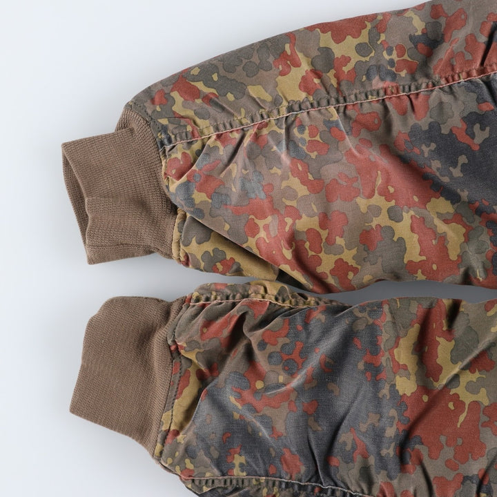 Civilian MA-1 Camouflage Pattern Padded Military Flight Jacket, Men's Size L polyester Khaki type Vintage Second Hand