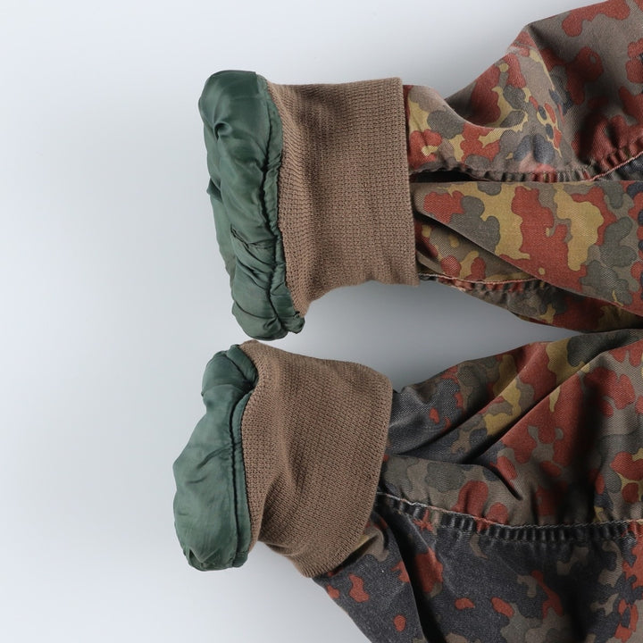 Civilian MA-1 Camouflage Pattern Padded Military Flight Jacket, Men's Size L polyester Khaki type Vintage Second Hand