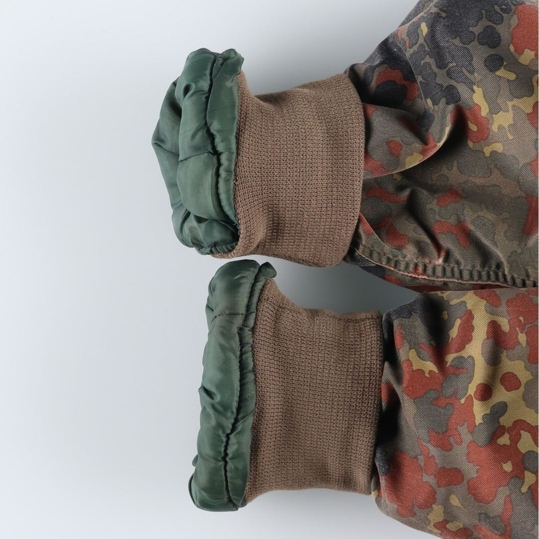 Civilian MA-1 Camouflage Pattern Padded Military Flight Jacket, Men's Size L polyester Khaki type Vintage Second Hand