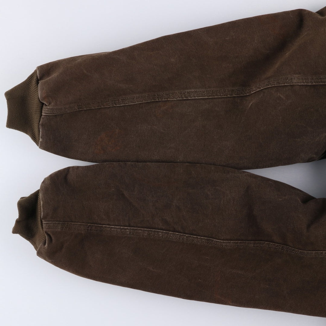 2000'S Carhartt Active Jacket, Padded Duck Full Zip Hoodie, Men's Size XL cotton brown type Vintage Second Hand