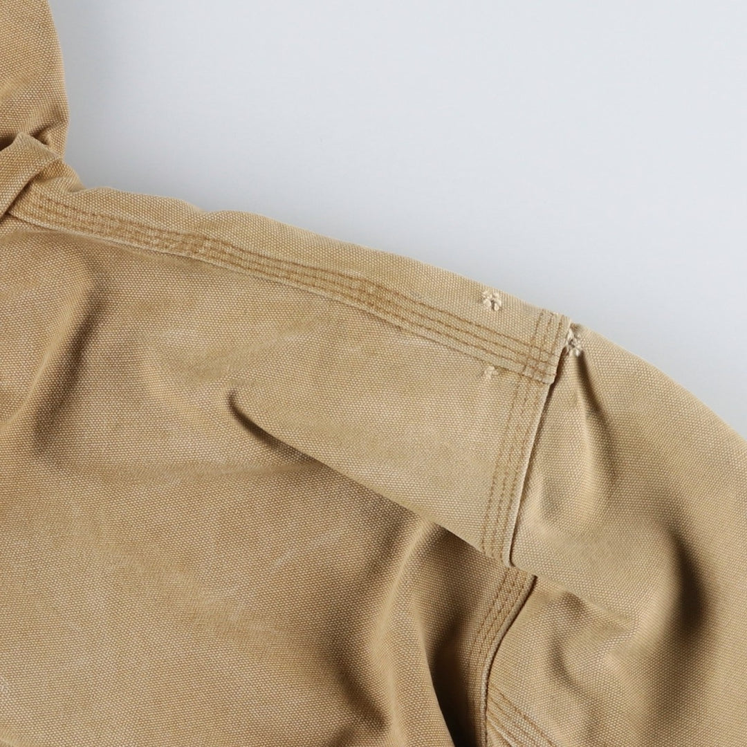 Carhartt Active Jacket Duck Full Zip Hoodie Men's XXL unclear Beige type Vintage Second Hand