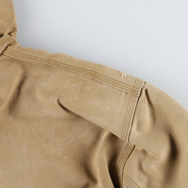 Carhartt Active Jacket Duck Full Zip Hoodie Men's XXL unclear Beige type Vintage Second Hand