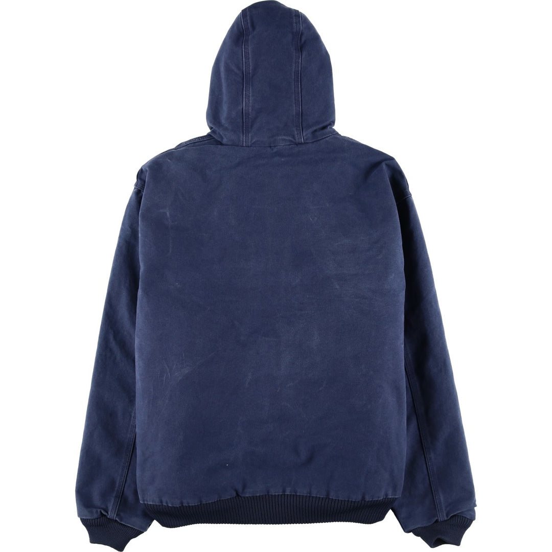Carhartt Active Jacket, Padded Duck Full-Zip Hoodie, Men's XL cotton navy blue type Vintage Second Hand