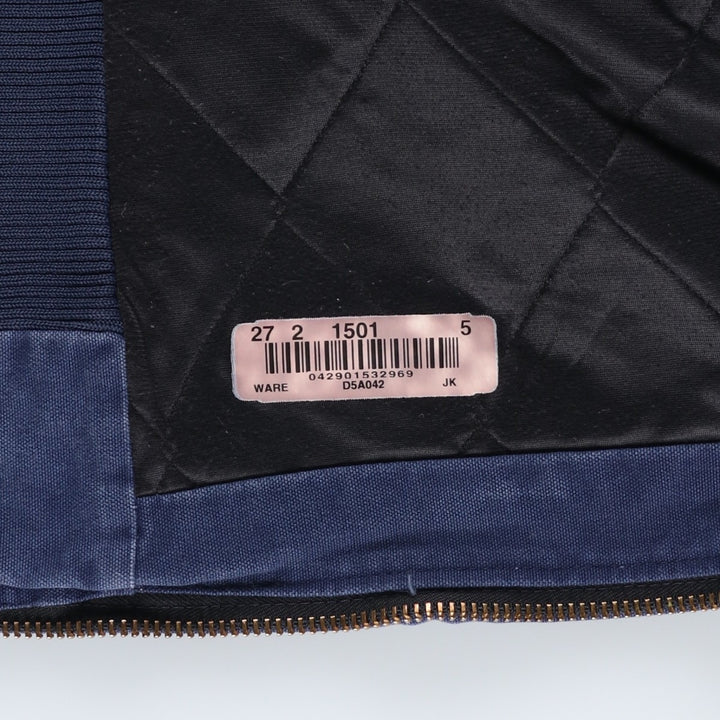 Carhartt Active Jacket, Padded Duck Full-Zip Hoodie, Men's XL cotton navy blue type Vintage Second Hand