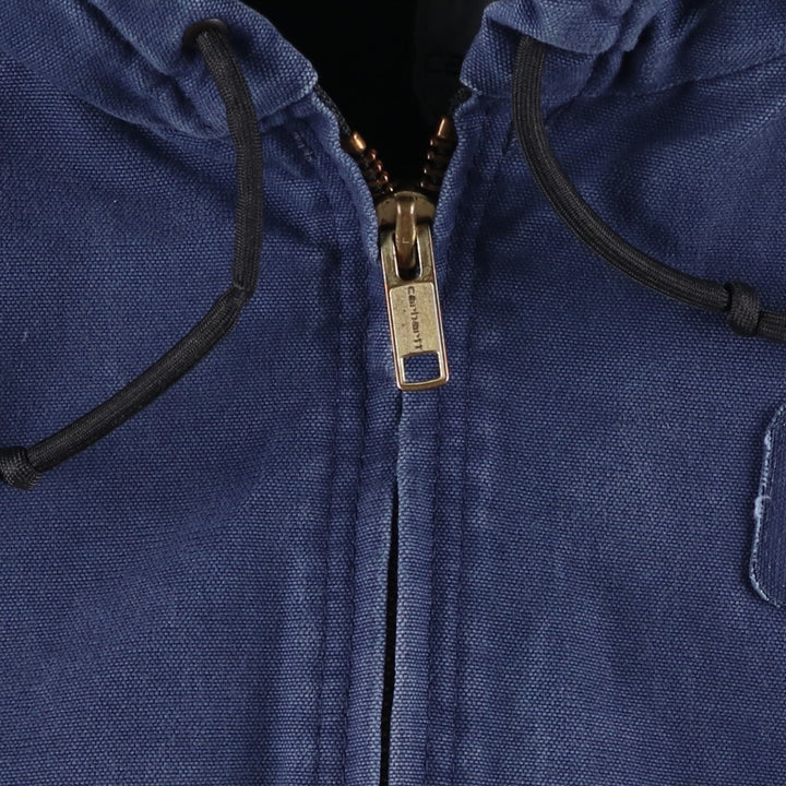 Carhartt Active Jacket, Padded Duck Full-Zip Hoodie, Men's XL cotton navy blue type Vintage Second Hand