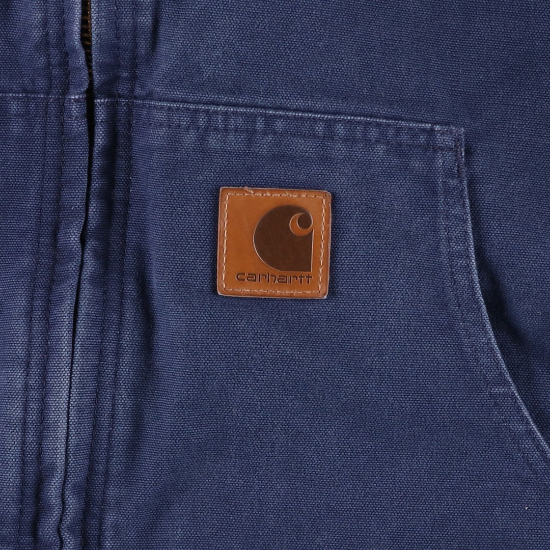 Carhartt Active Jacket, Padded Duck Full-Zip Hoodie, Men's XL cotton navy blue type Vintage Second Hand