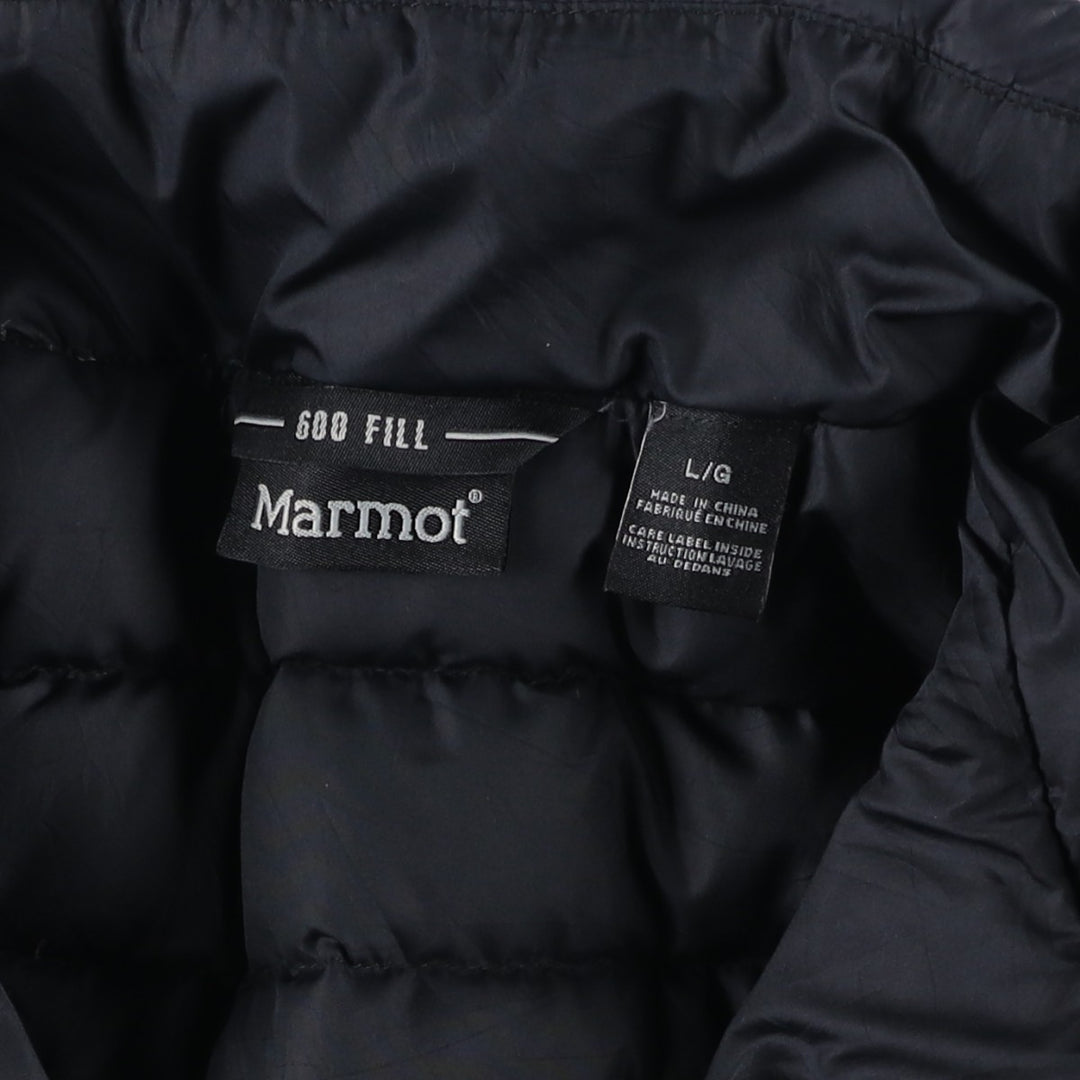 2000'S Marmot Ripstop 600 Fill Power Down Jacket, Men's Size L polyester black type Vintage Second Hand