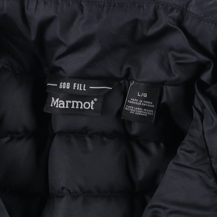 2000'S Marmot Ripstop 600 Fill Power Down Jacket, Men's Size L polyester black type Vintage Second Hand