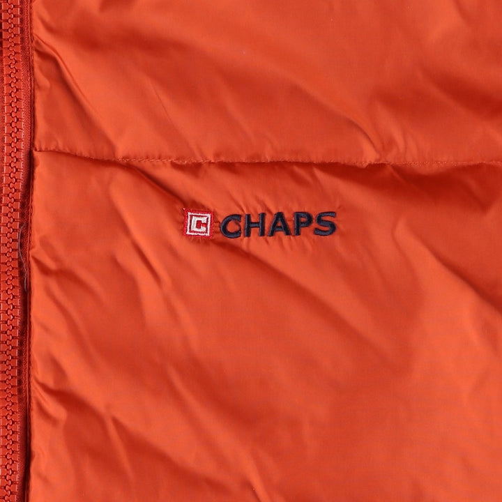 Chaps CHAPS Down Jacket Men's Size L Nylon orange type Vintage Second Hand