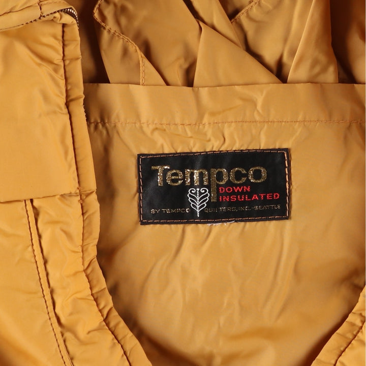 Vintage 80'S Tempco Down Jacket, Men's Size Medium Down (insulation) ocher yellow type Vintage Second Hand