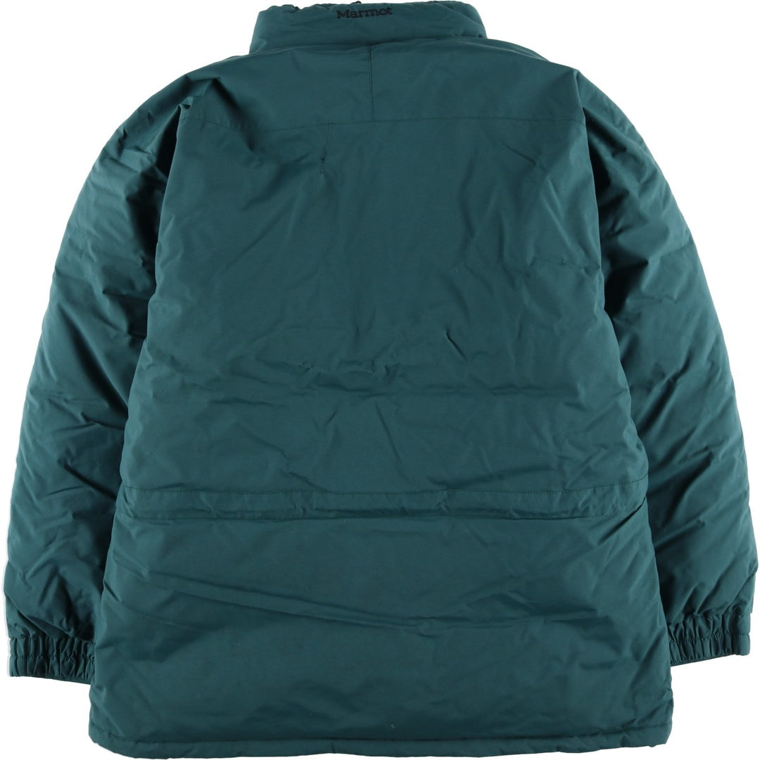 2000'S Marmot 650 Fill Power Goose Down Jacket, Men's XL Nylon green type Vintage Second Hand