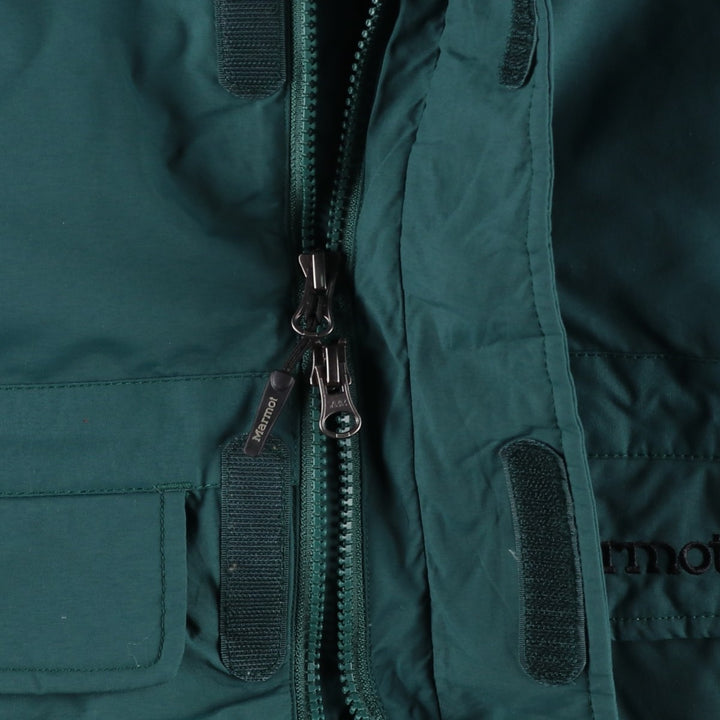 2000'S Marmot 650 Fill Power Goose Down Jacket, Men's XL Nylon green type Vintage Second Hand