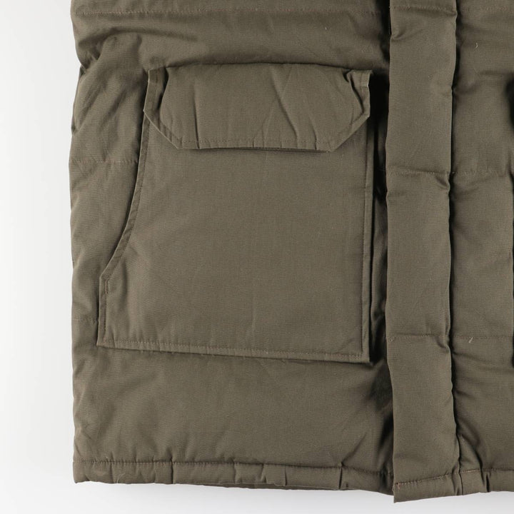 Vintage 70s-80'S Cabelas goose down jacket, size M, men's polyester Khaki type Vintage Second Hand