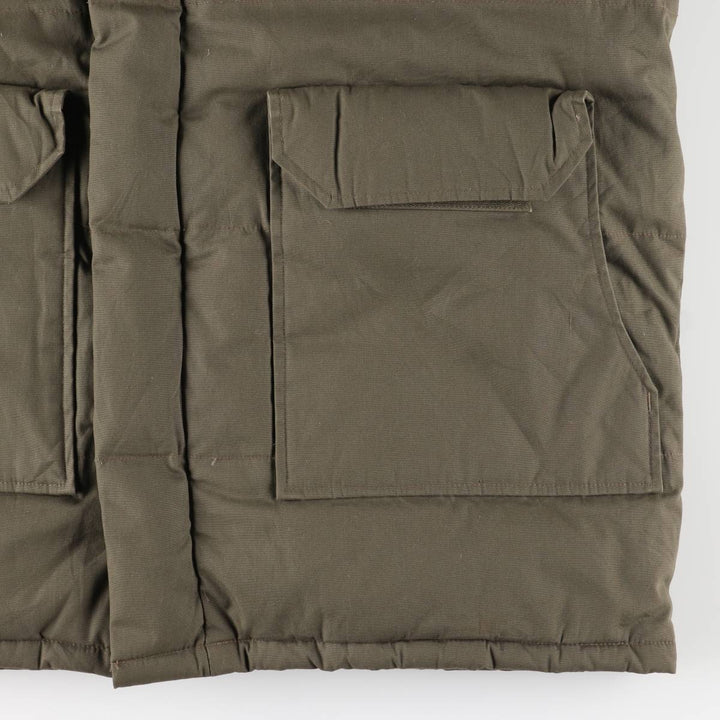Vintage 70s-80'S Cabelas goose down jacket, size M, men's polyester Khaki type Vintage Second Hand