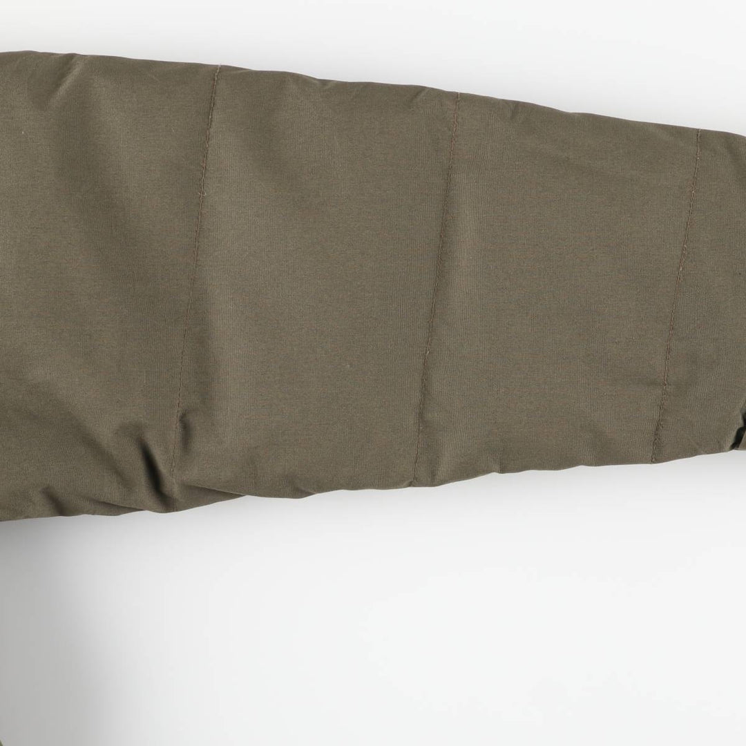 Vintage 70s-80'S Cabelas goose down jacket, size M, men's polyester Khaki type Vintage Second Hand