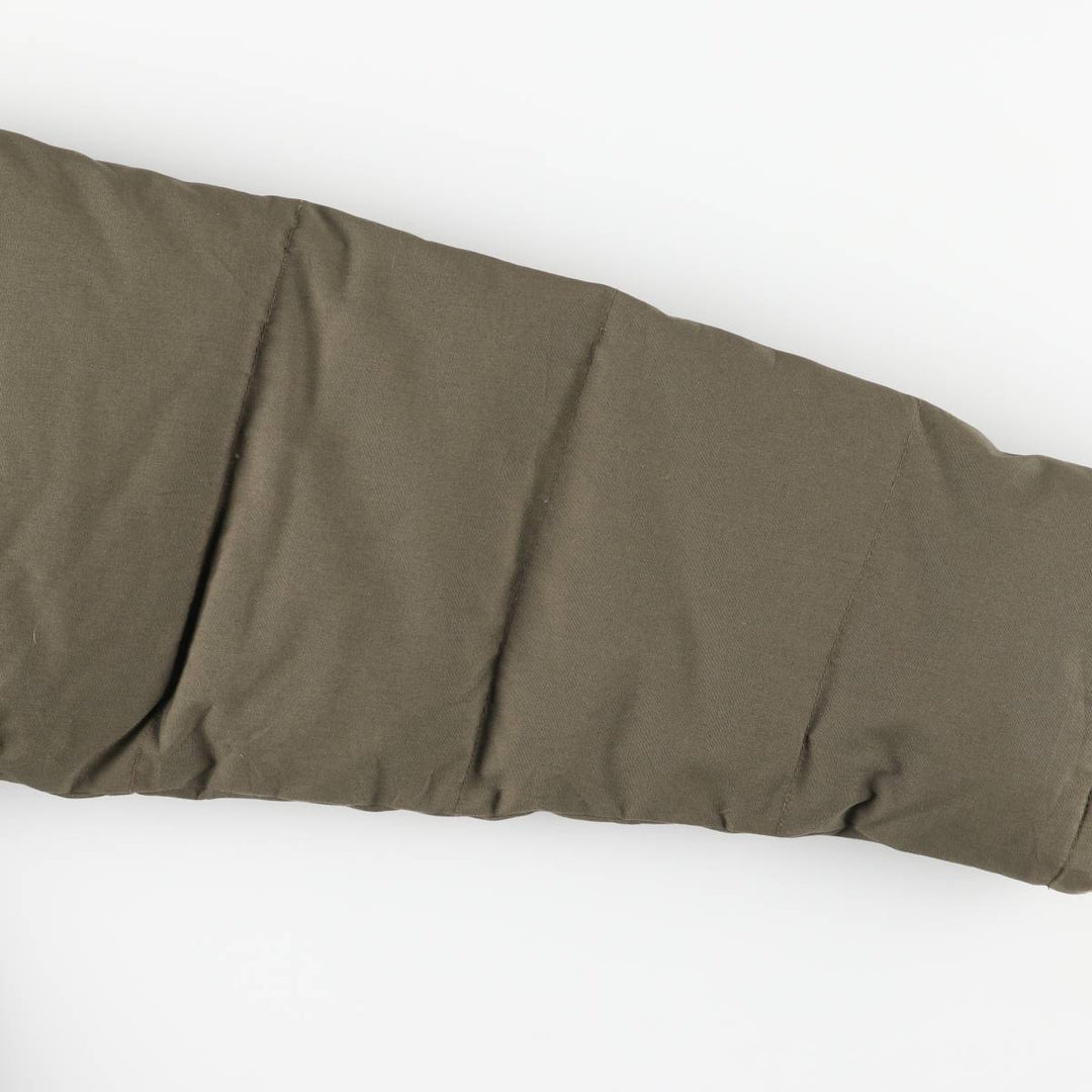 Vintage 70s-80'S Cabelas goose down jacket, size M, men's polyester Khaki type Vintage Second Hand