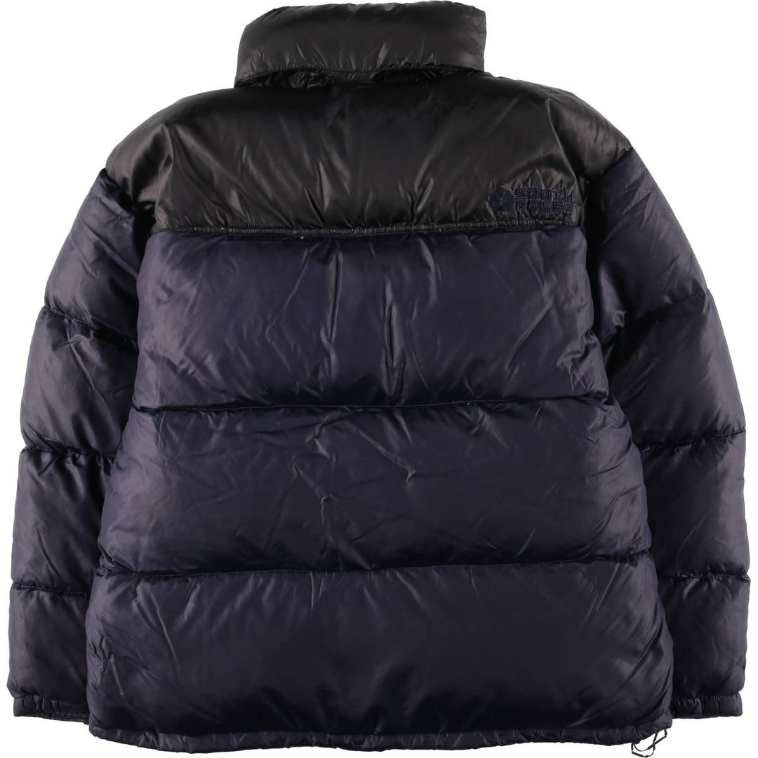 South Pole Down Jacket, Men's Size L Polyurethane Coated Nylon black type Vintage Second Hand