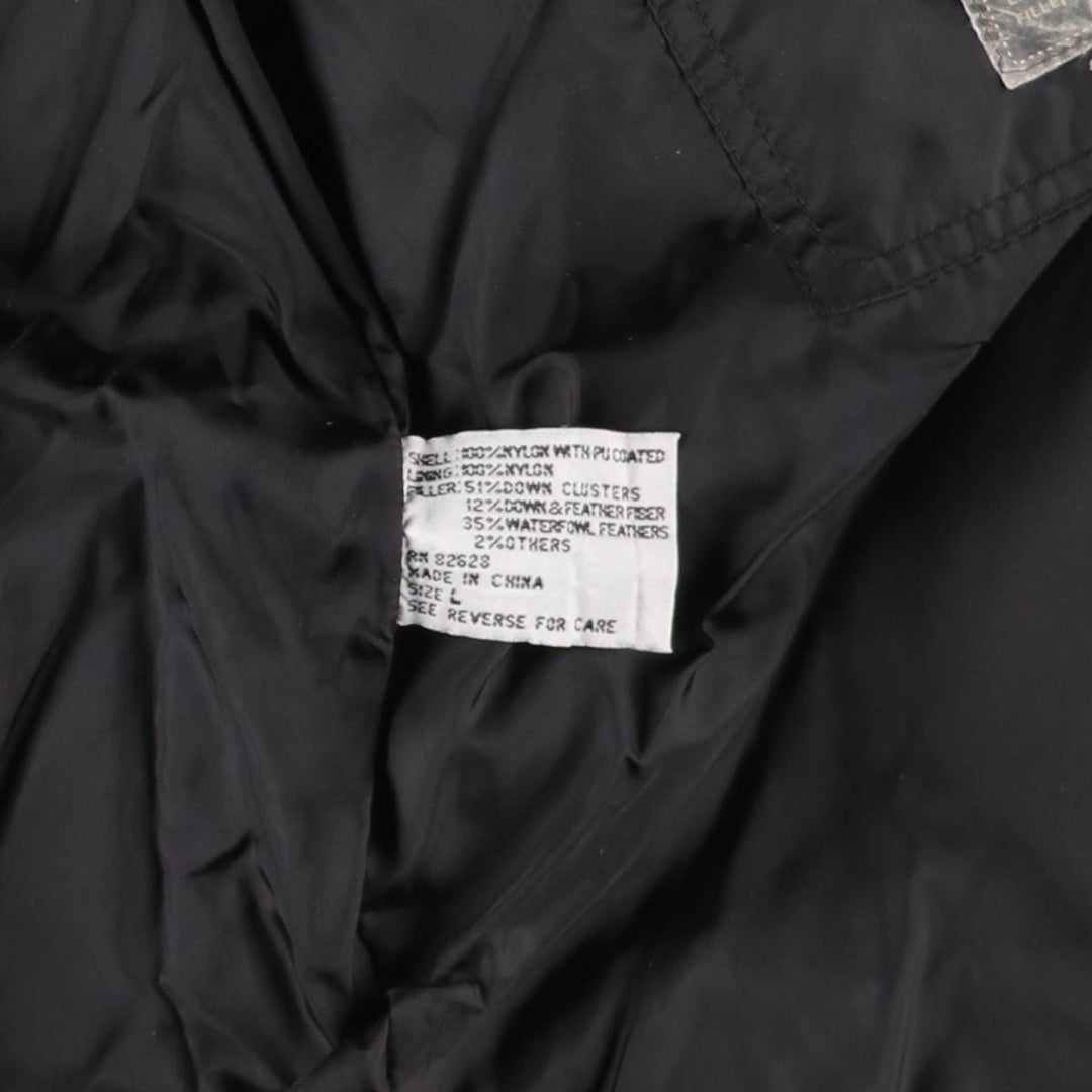 South Pole Down Jacket, Men's Size L Polyurethane Coated Nylon black type Vintage Second Hand