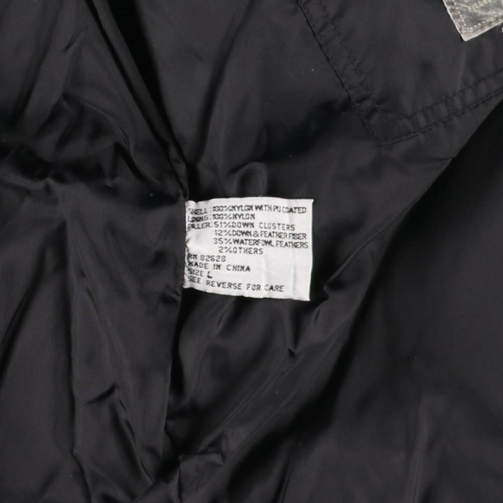 South Pole Down Jacket, Men's Size L Polyurethane Coated Nylon black type Vintage Second Hand