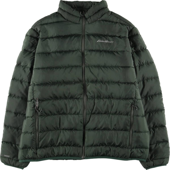 Eddie Bauer 650 Fill Power Down Jacket, Men's XL polyester green type Vintage Second Hand