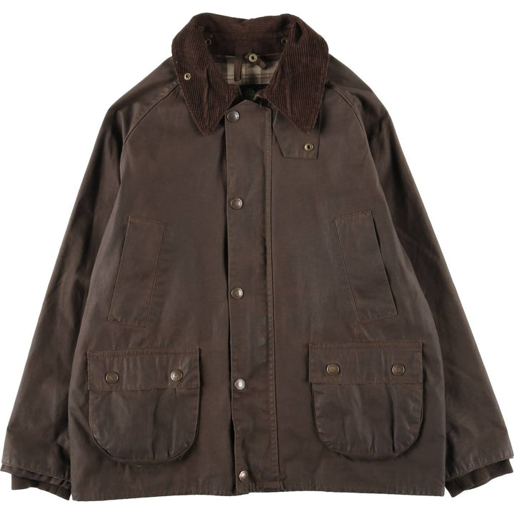 Vintage 80s-90'S Barbour Bedale 3-Warrant waxed cotton oiled jacket, made in England, size M. cotton brown type Vintage Second Hand