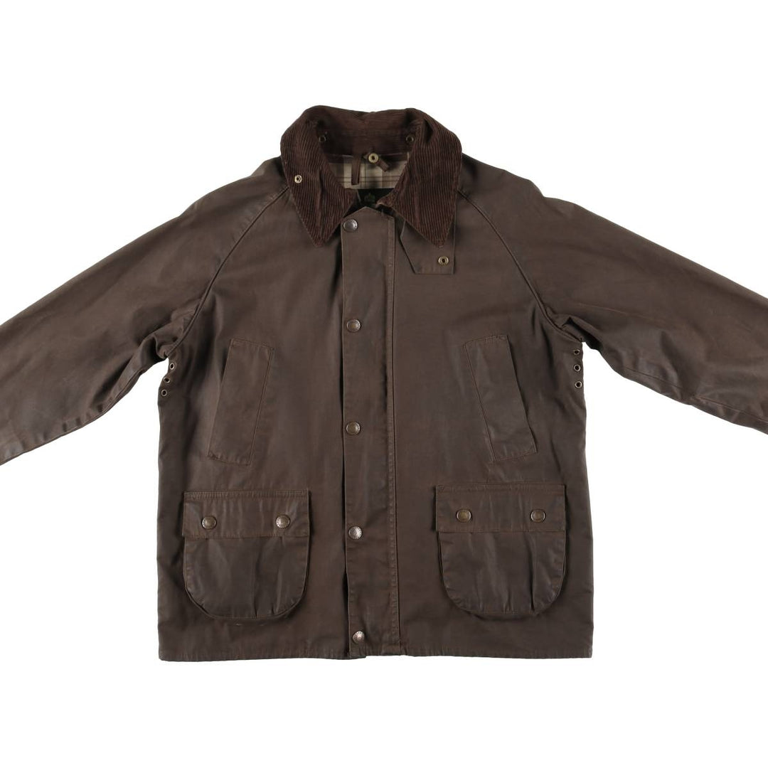 Vintage 80s-90'S Barbour Bedale 3-Warrant waxed cotton oiled jacket, made in England, size M. cotton brown type Vintage Second Hand