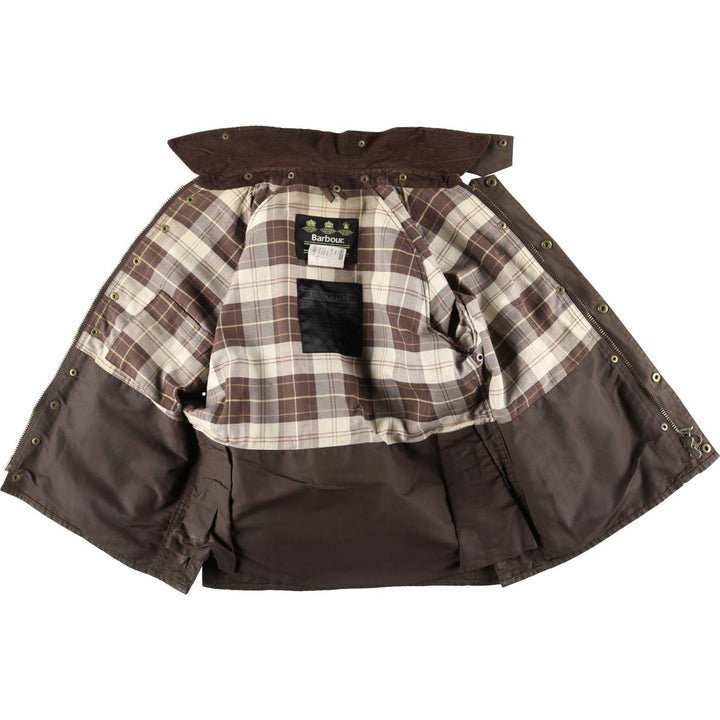 Vintage 80s-90'S Barbour Bedale 3-Warrant waxed cotton oiled jacket, made in England, size M. cotton brown type Vintage Second Hand