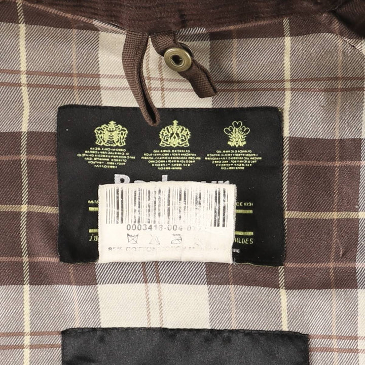 Vintage 80s-90'S Barbour Bedale 3-Warrant waxed cotton oiled jacket, made in England, size M. cotton brown type Vintage Second Hand