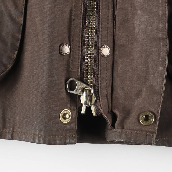 Vintage 80s-90'S Barbour Bedale 3-Warrant waxed cotton oiled jacket, made in England, size M. cotton brown type Vintage Second Hand