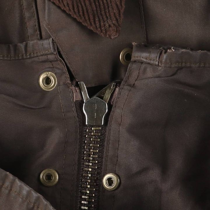 Vintage 80s-90'S Barbour Bedale 3-Warrant waxed cotton oiled jacket, made in England, size M. cotton brown type Vintage Second Hand