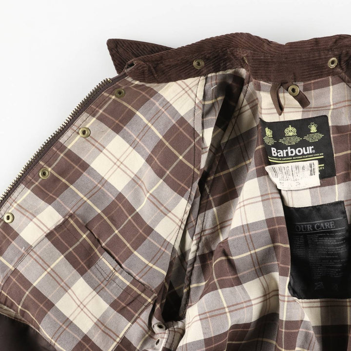 Vintage 80s-90'S Barbour Bedale 3-Warrant waxed cotton oiled jacket, made in England, size M. cotton brown type Vintage Second Hand