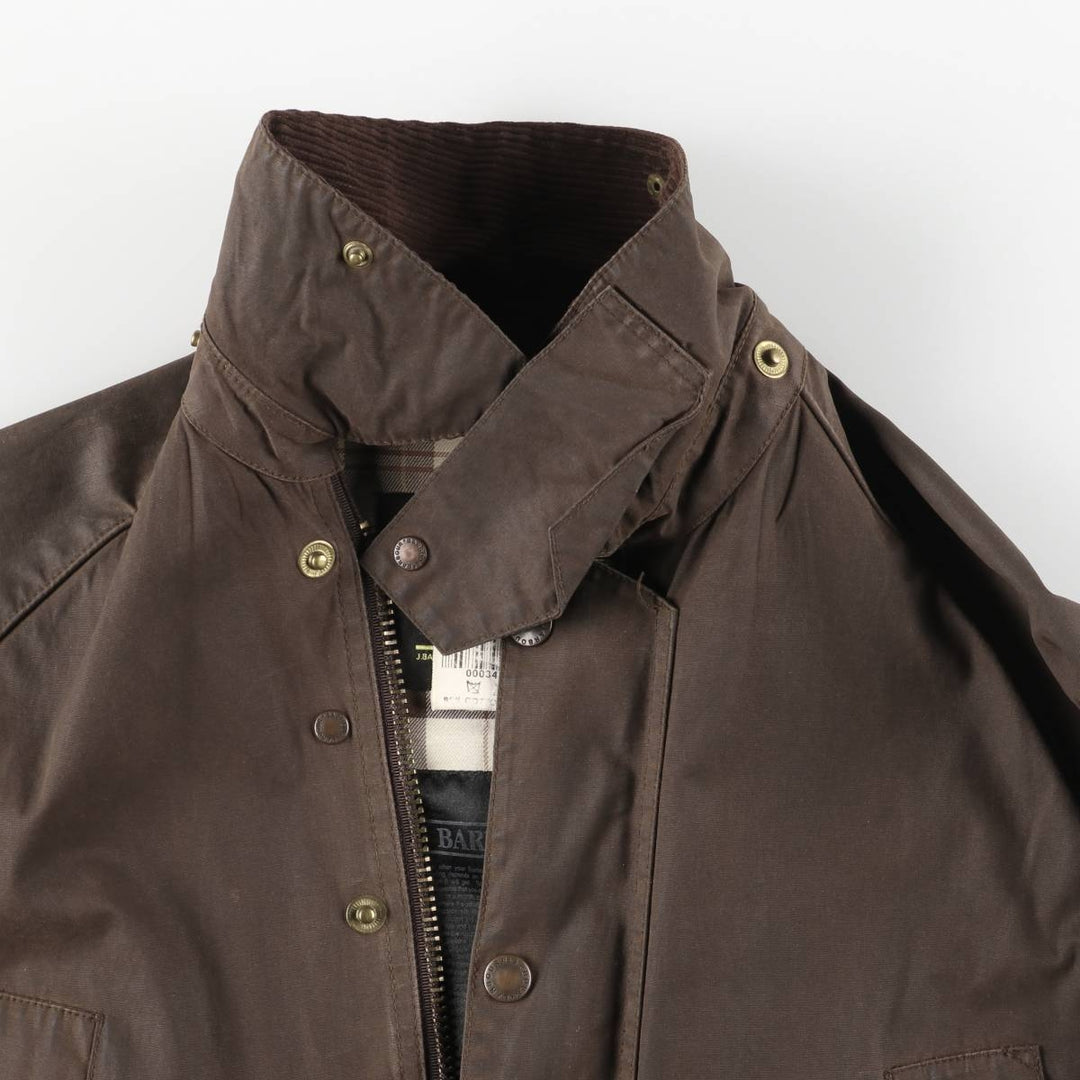 Vintage 80s-90'S Barbour Bedale 3-Warrant waxed cotton oiled jacket, made in England, size M. cotton brown type Vintage Second Hand