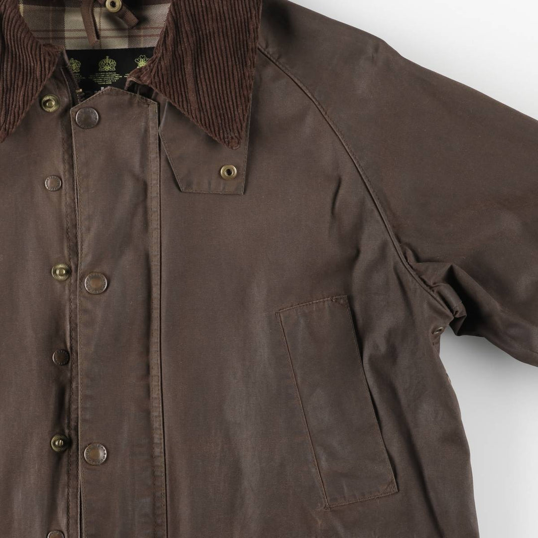Vintage 80s-90'S Barbour Bedale 3-Warrant waxed cotton oiled jacket, made in England, size M. cotton brown type Vintage Second Hand