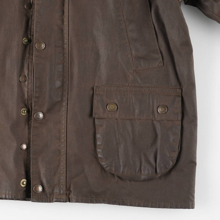Vintage 80s-90'S Barbour Bedale 3-Warrant waxed cotton oiled jacket, made in England, size M. cotton brown type Vintage Second Hand